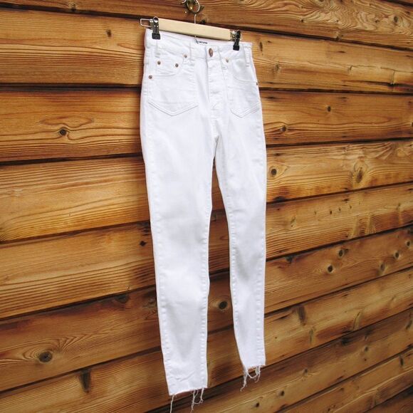 ONE TEASPOON High Waist Freebird II White Skinny Jeans - Picture 5 of 10